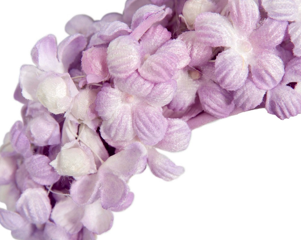 Lilac flower fascinator headband