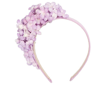 Lilac flower fascinator headband