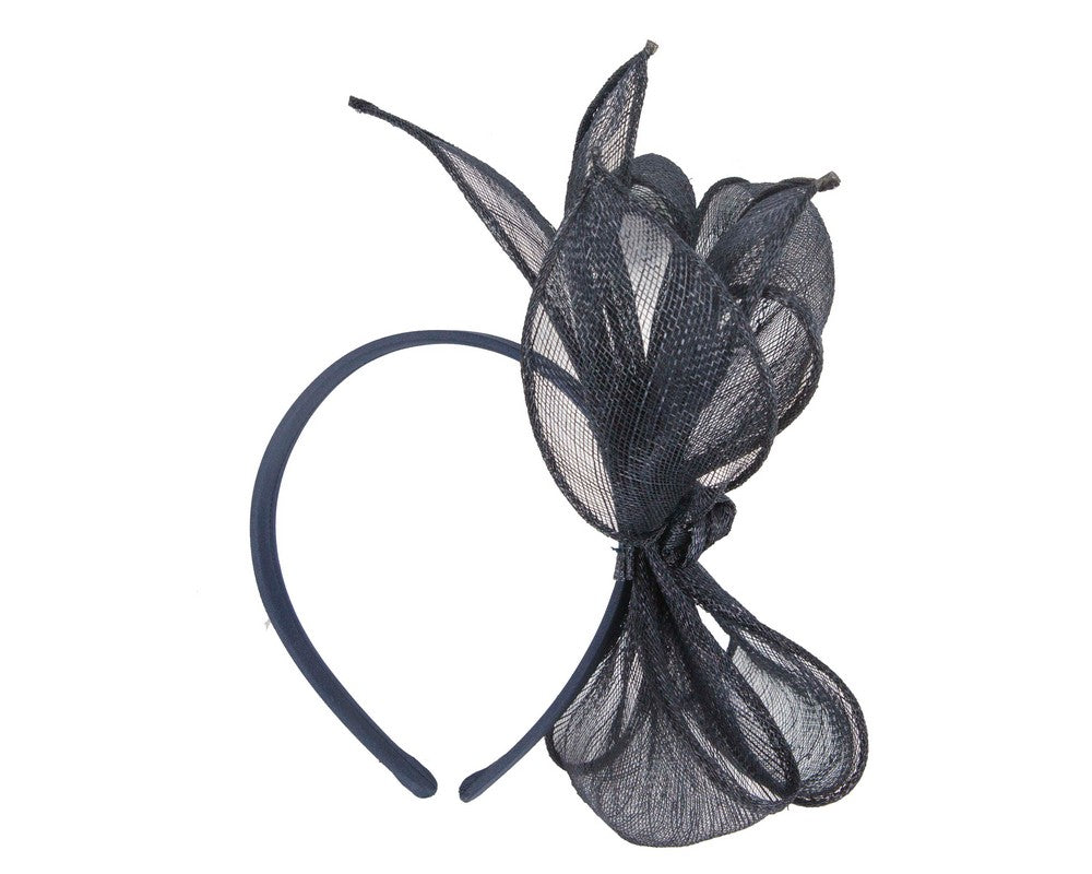 Max Alexander navy sinamay bow fascinator