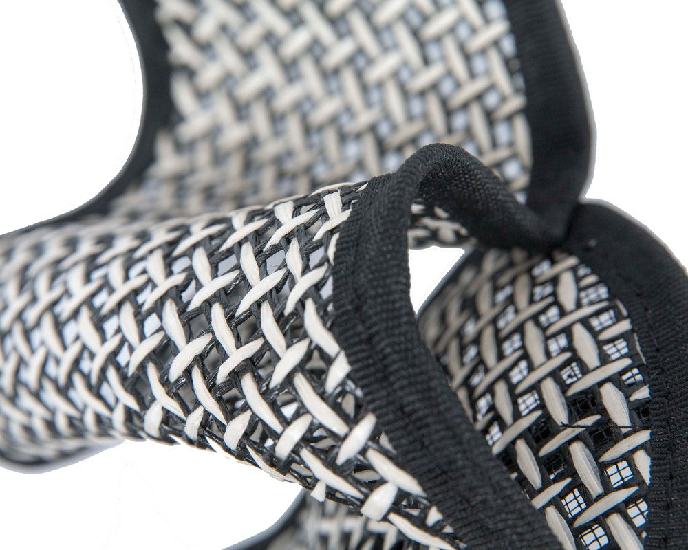 Black & White Max Alexander sculptured racing fascinator