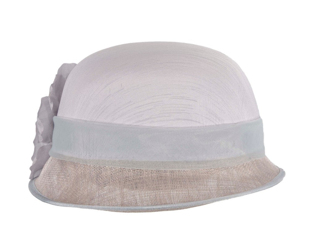 Light blue cloche fashion hat by Max Alexander