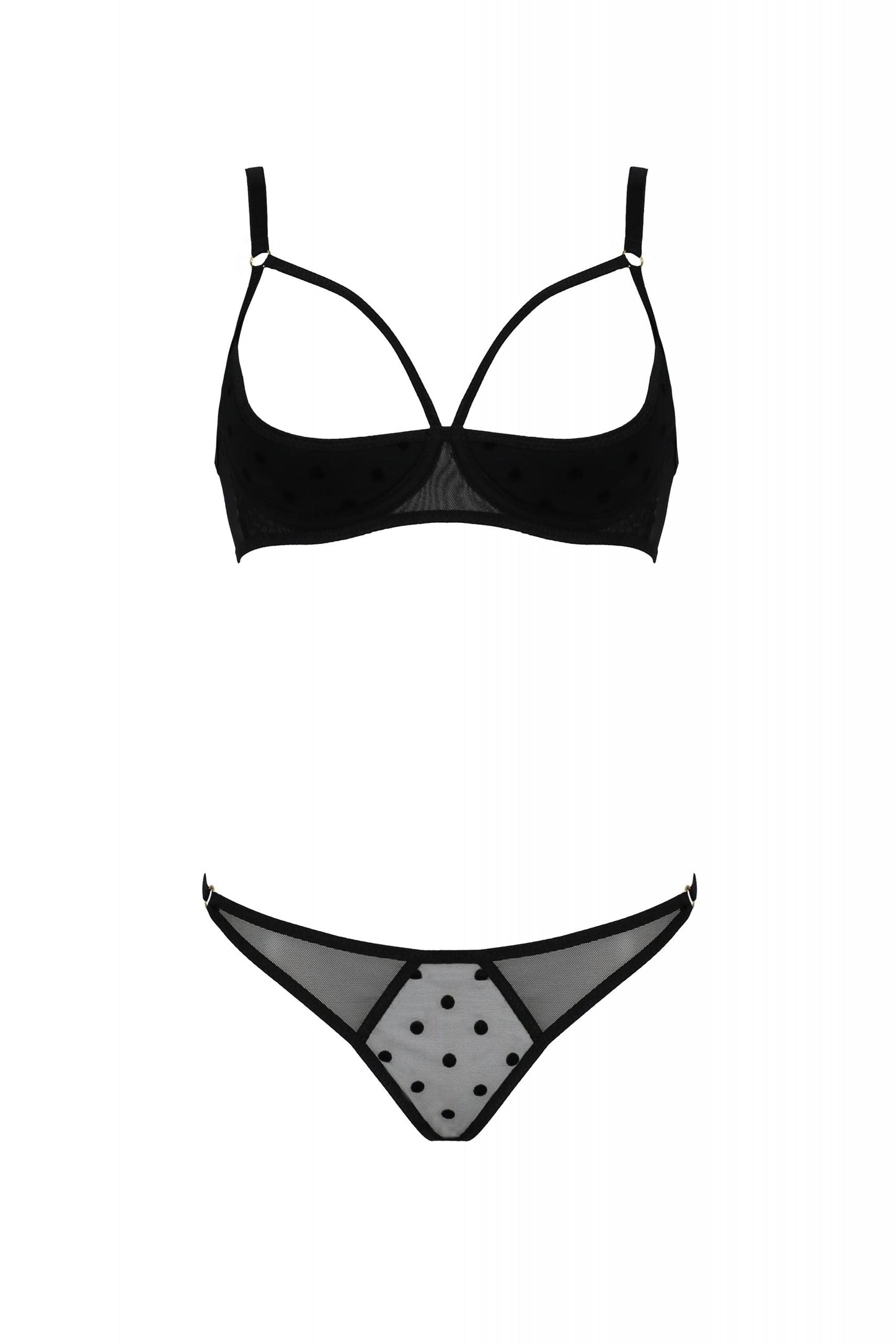 Sexy Open Cup Bra & Sheer String Passion Marina-2