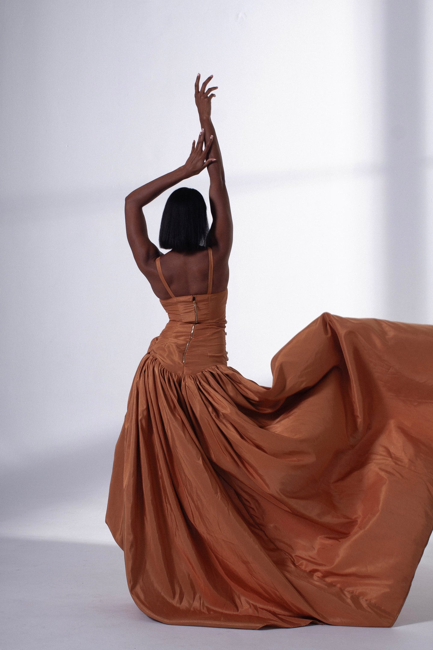 Draped Embellished Dress-3