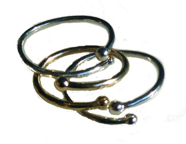 Dot Stacking Ring- 14 K gold (without diamonds)-1