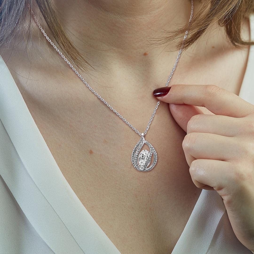 TRYNDI™ To My Beautiful Bonus Daughter Birdcage Necklace With Authentic Swarovski Crystals