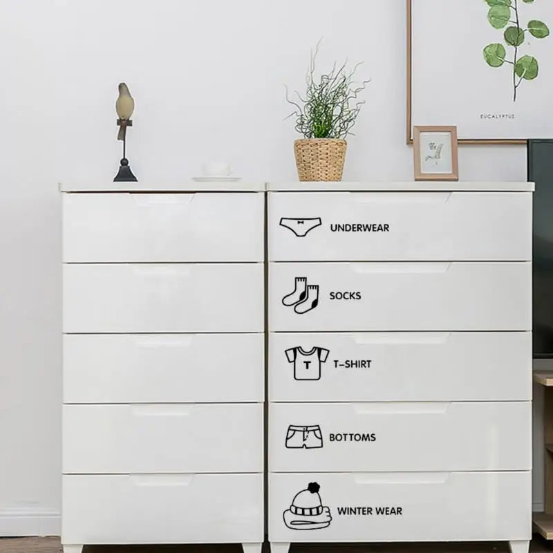 Decorative Stickers for Drawers and Containers - Clothing-2