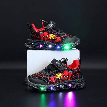Breathable running shoes Spiderman with LED for children Multivariant-1