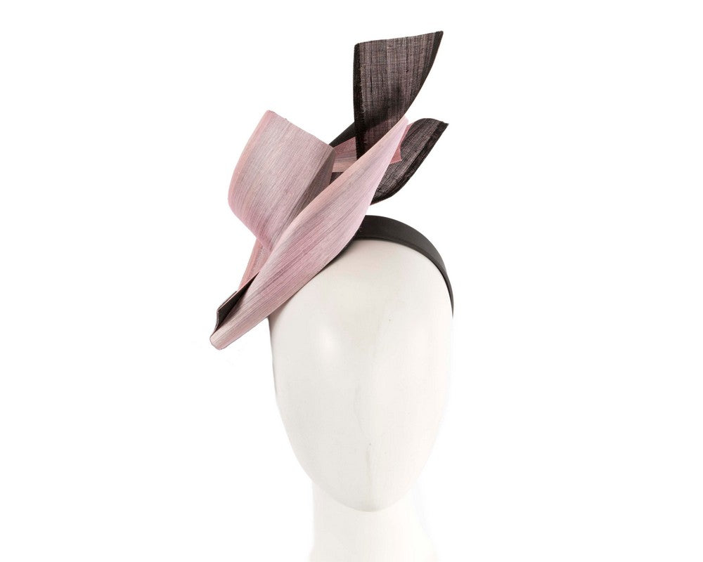 Edgy pink & black fascinator by Fillies Collection