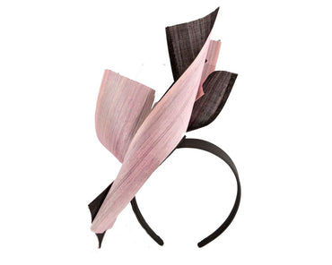 Edgy pink & black fascinator by Fillies Collection