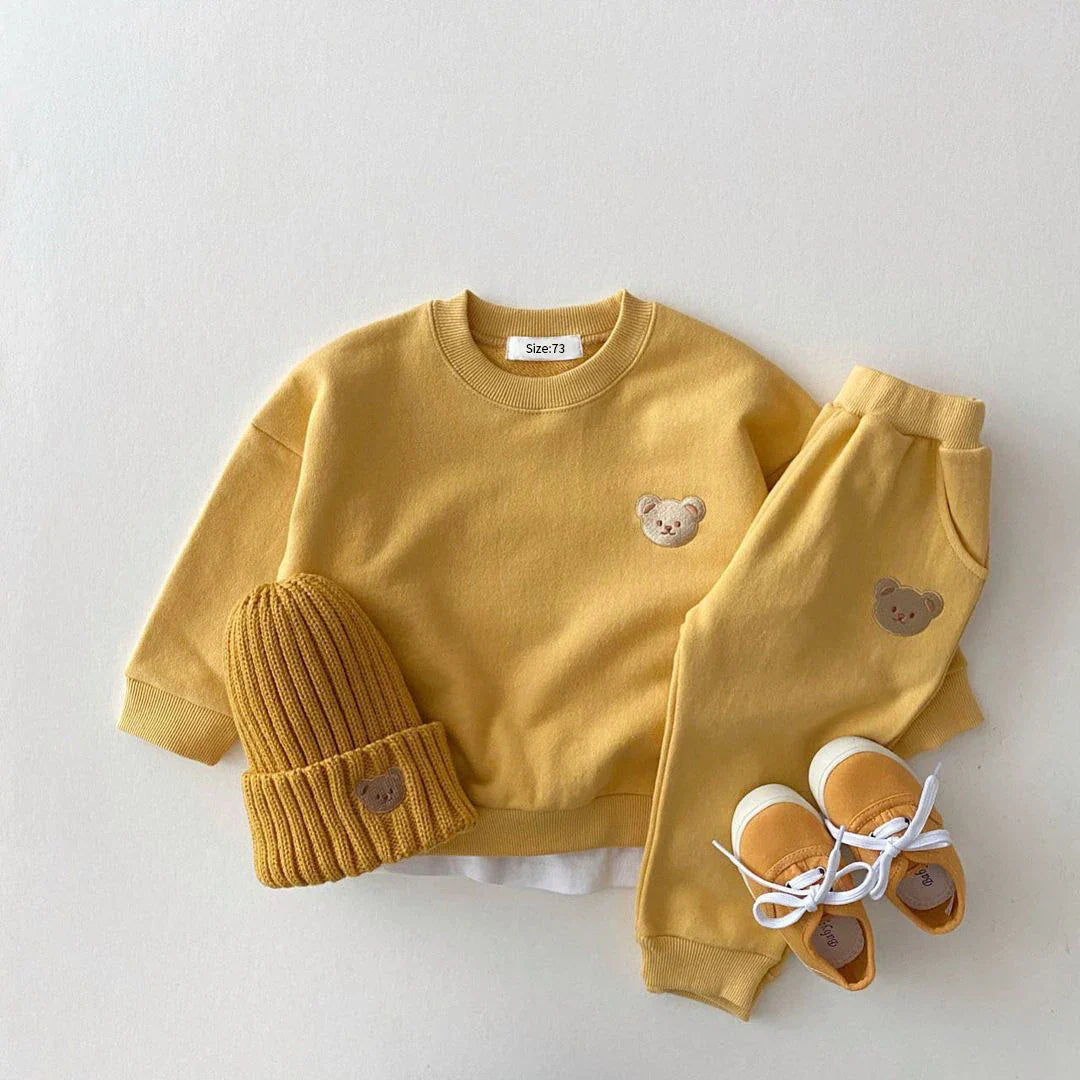 Pants and Sweatshirt Set with Bear Multivariant-4