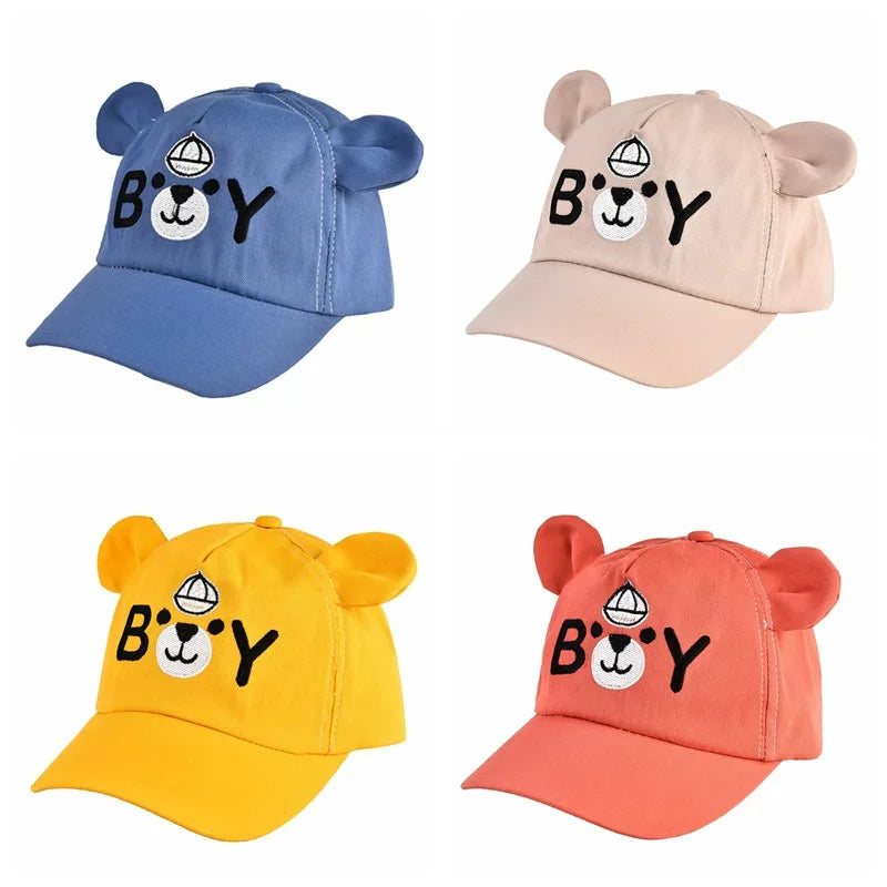 Summer cap with fun animals for children multivariant-4