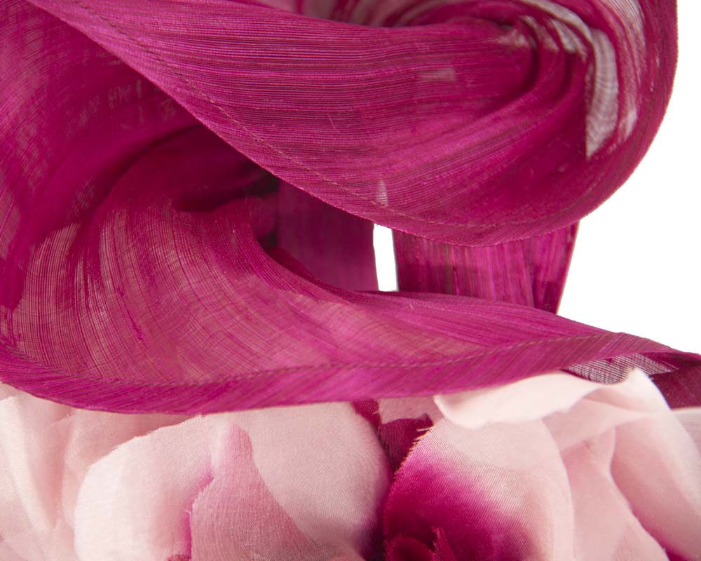 Bespoke large magenta fascinator-3