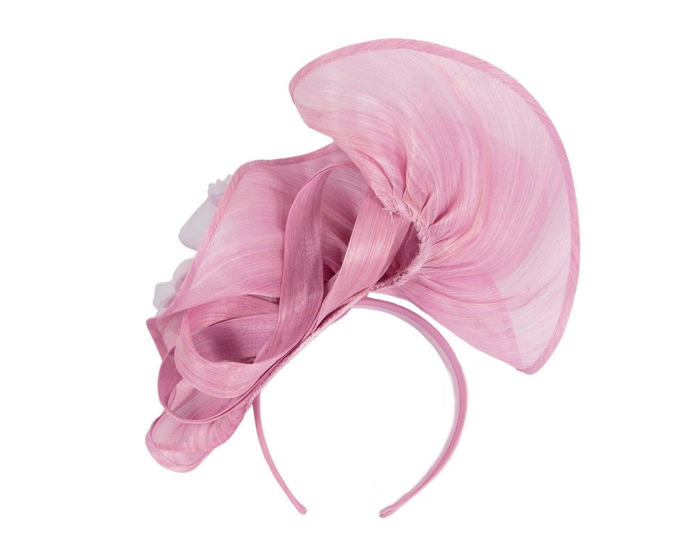 Bespoke large lilac fascinator-3