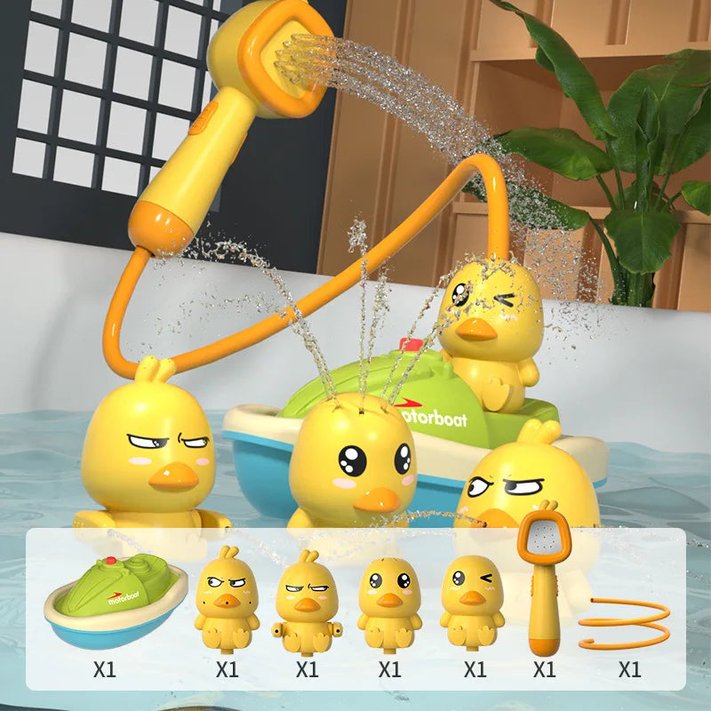 Bath Toy splashing ducks multivariant-5