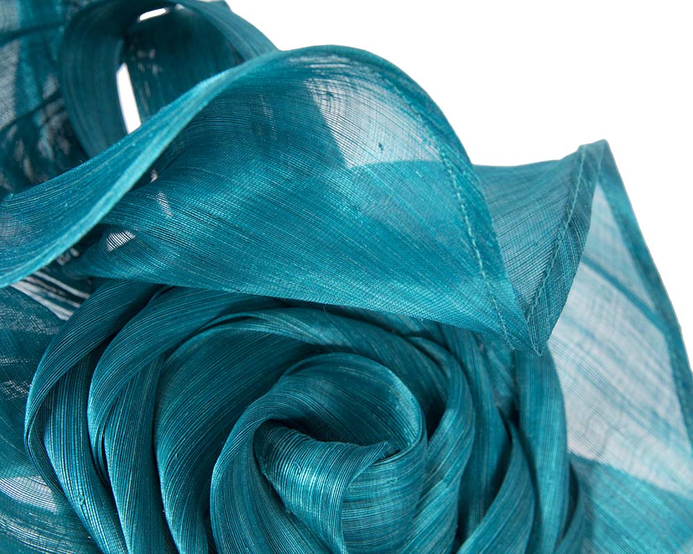 Twisted aqua designers fascinator by Fillies Collection