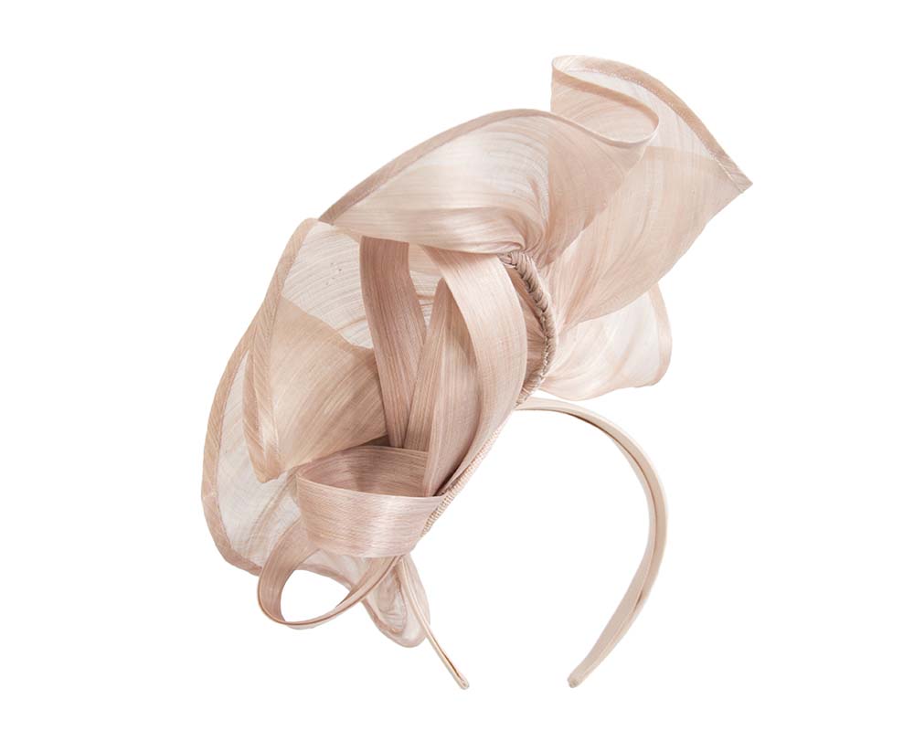 Twisted blush designers fascinator by Fillies Collection-3