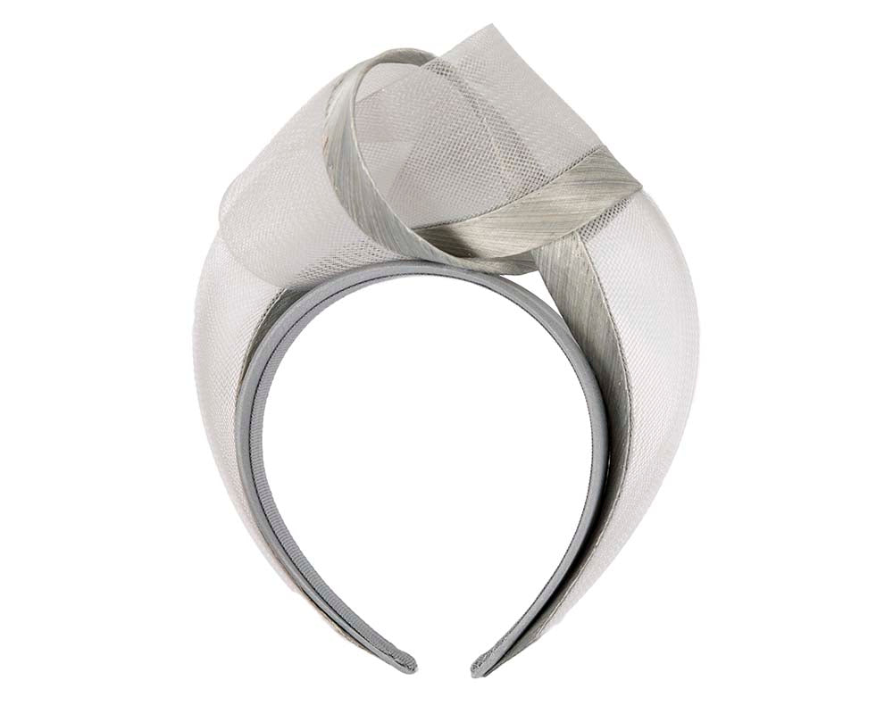 Silver fashion headband turban by Fillies Collection