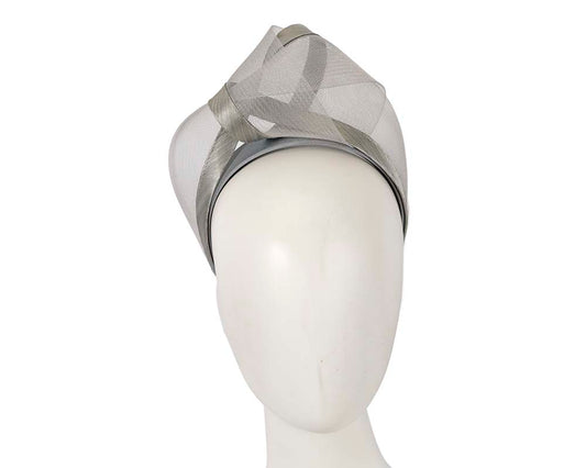 Silver fashion headband turban by Fillies Collection