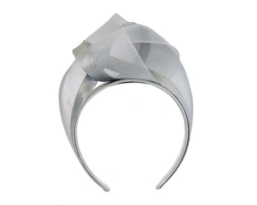 Silver fashion headband turban by Fillies Collection