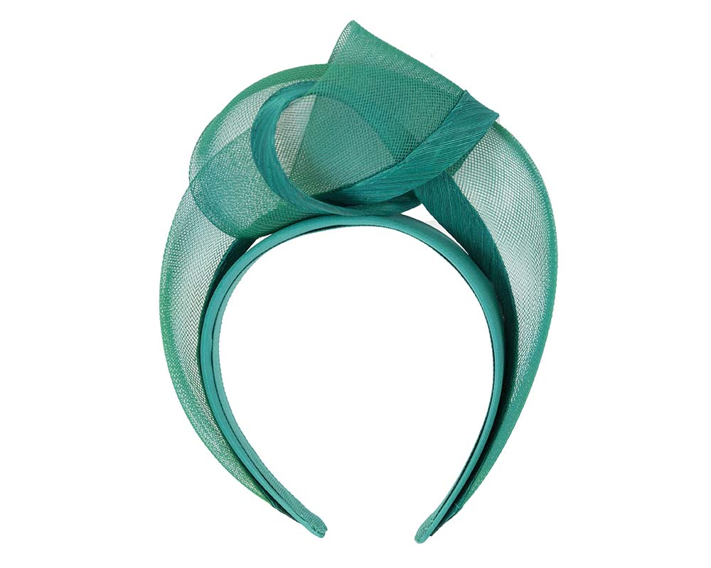 Teal fashion headband turban by Fillies Collection-3