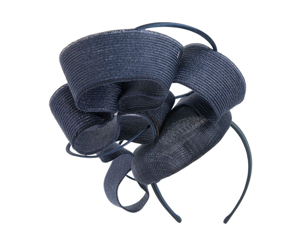 Navy designers racing fascinator by Fillies Collection S233
