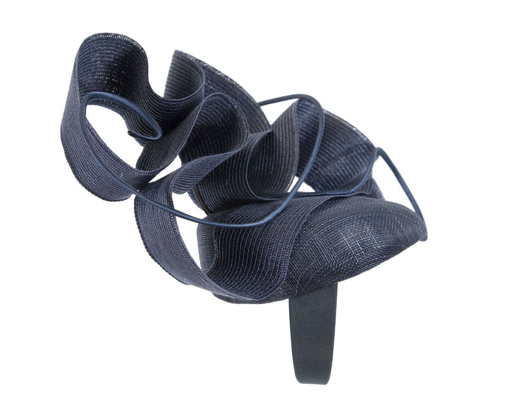 Navy designers racing fascinator by Fillies Collection S233