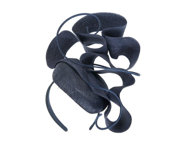 Navy designers racing fascinator by Fillies Collection S233