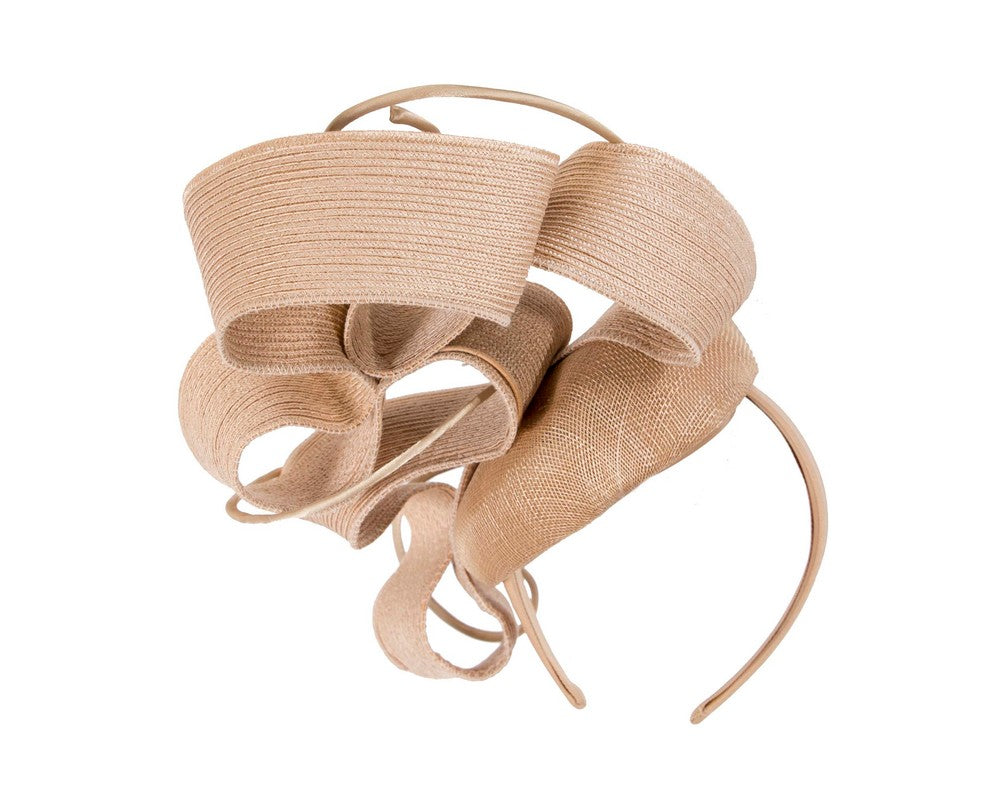 Nude designers racing fascinator by Fillies Collection