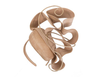 Nude designers racing fascinator by Fillies Collection