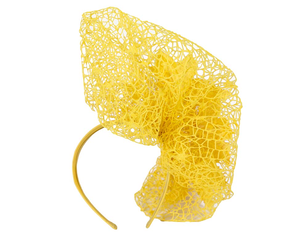 Staggering yellow racing fascinator by Fillies Collection