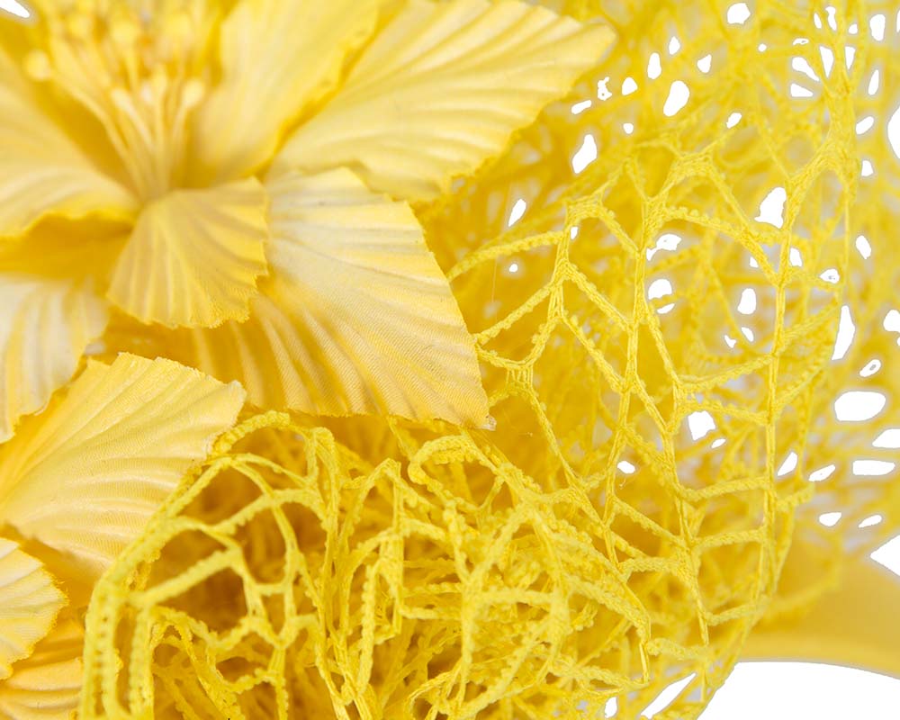 Staggering yellow racing fascinator by Fillies Collection