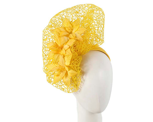 Staggering yellow racing fascinator by Fillies Collection