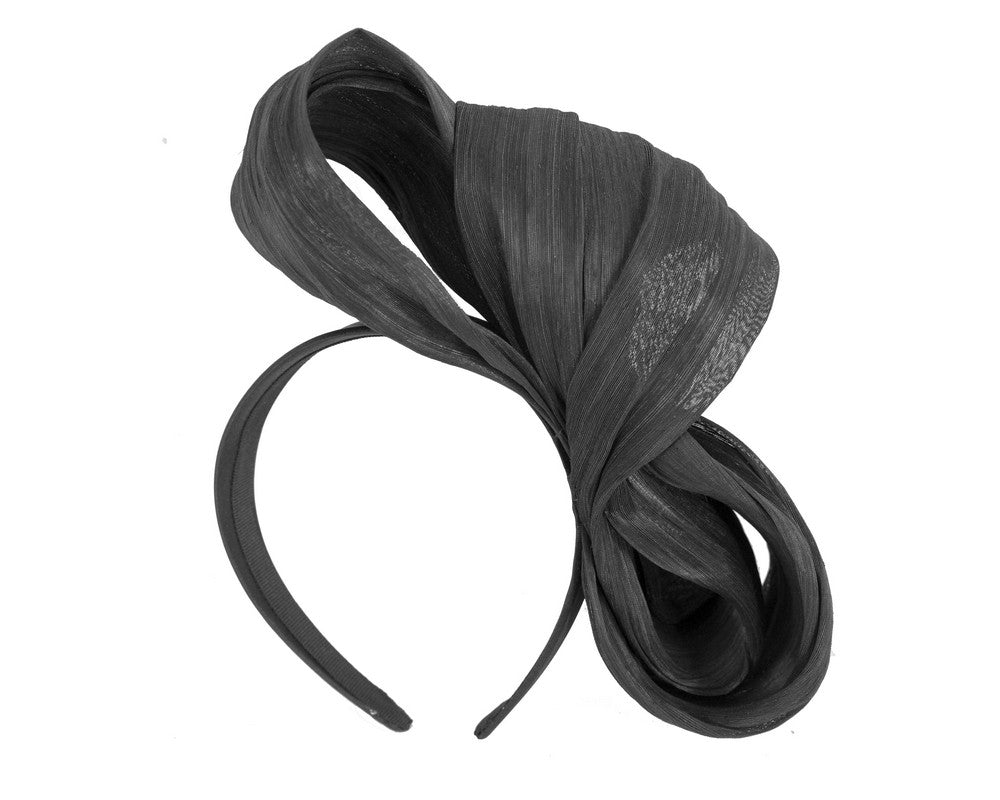 Exclusive black silk abaca bow by Fillies Collection-3