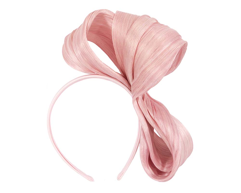 Exclusive blush silk abaca bow by Fillies Collection