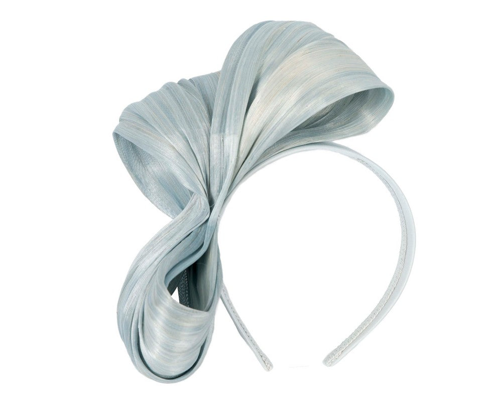 Exclusive light blue silk abaca bow by Fillies Collection