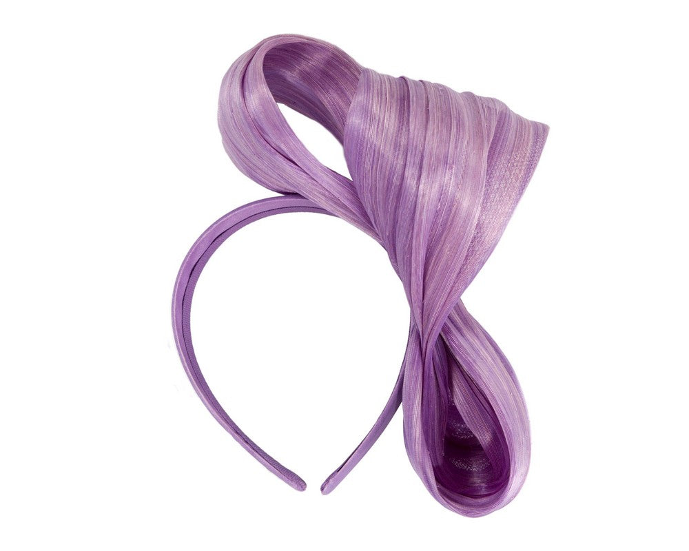 Exclusive lilac silk abaca bow by Fillies Collection-3