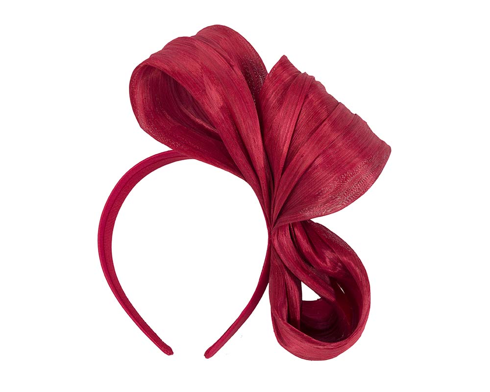Exclusive red silk abaca bow by Fillies Collection-3