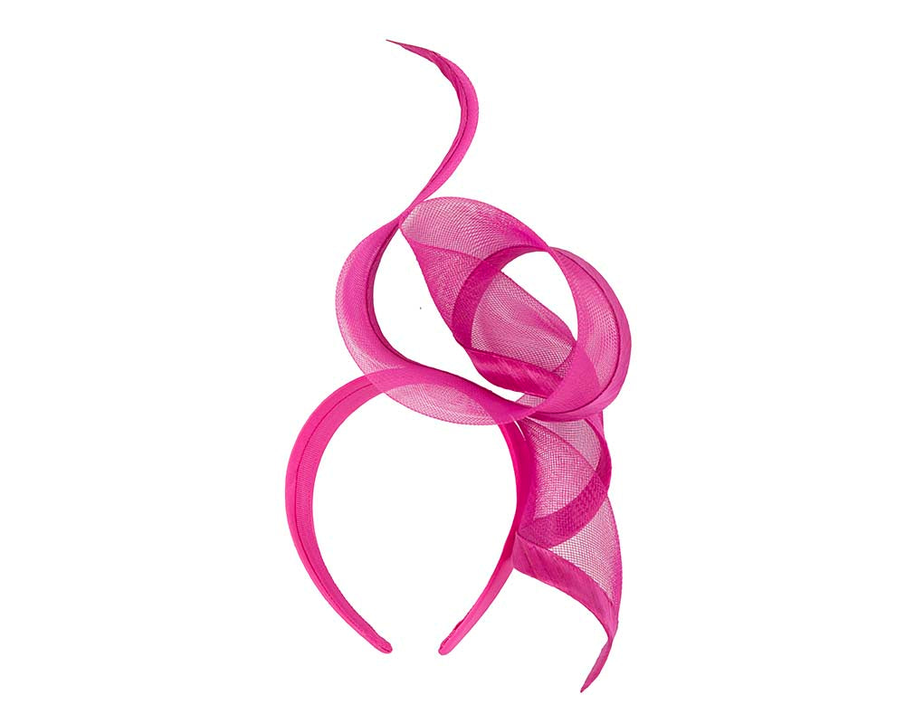 Sculptured fuchsia racing fascinator by Fillies Collection
