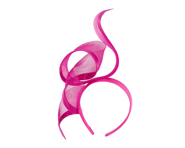 Sculptured fuchsia racing fascinator by Fillies Collection