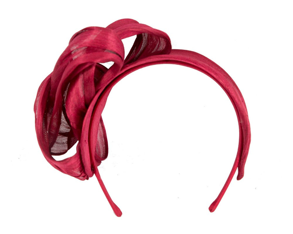 Burgundy retro headband by Fillies Collection-3