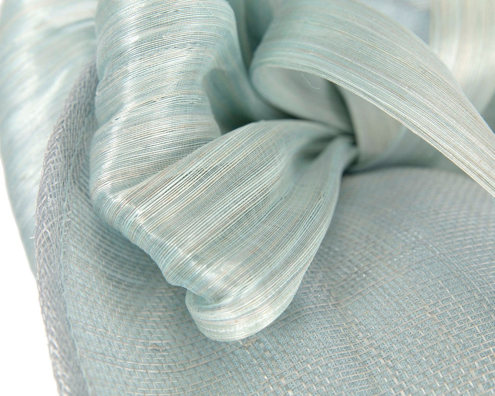 Light blue fascinator with bow by Fillies Collection