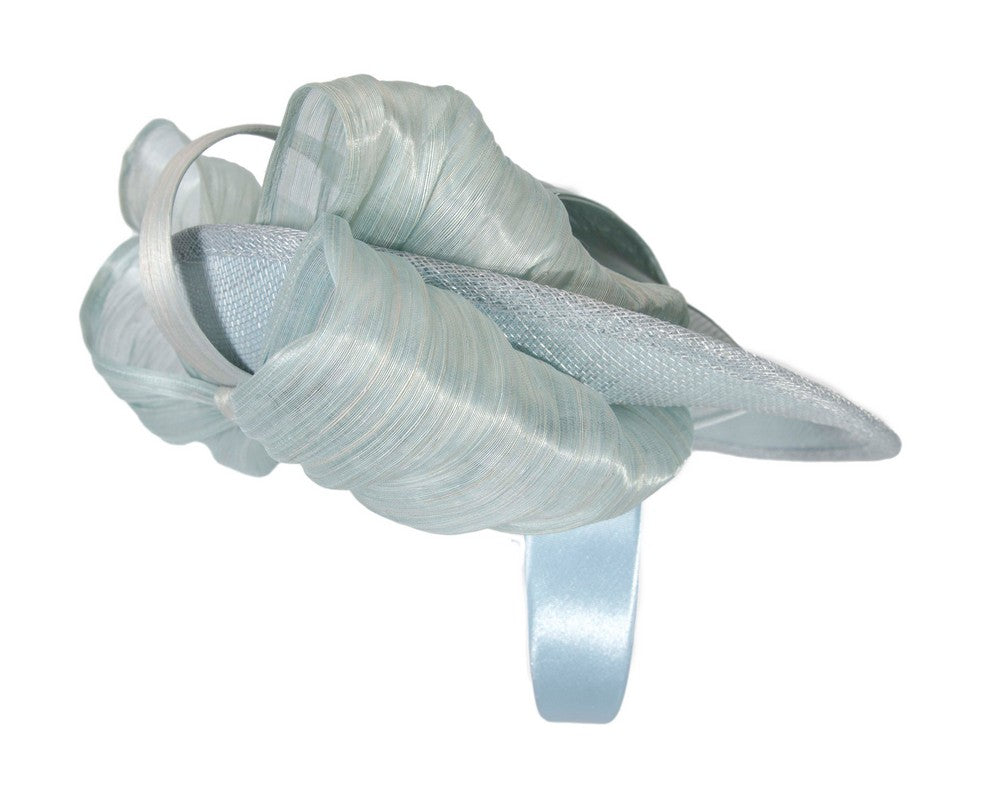 Light blue fascinator with bow by Fillies Collection