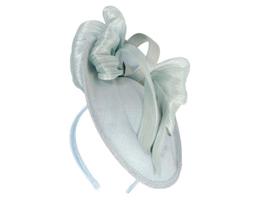 Light blue fascinator with bow by Fillies Collection