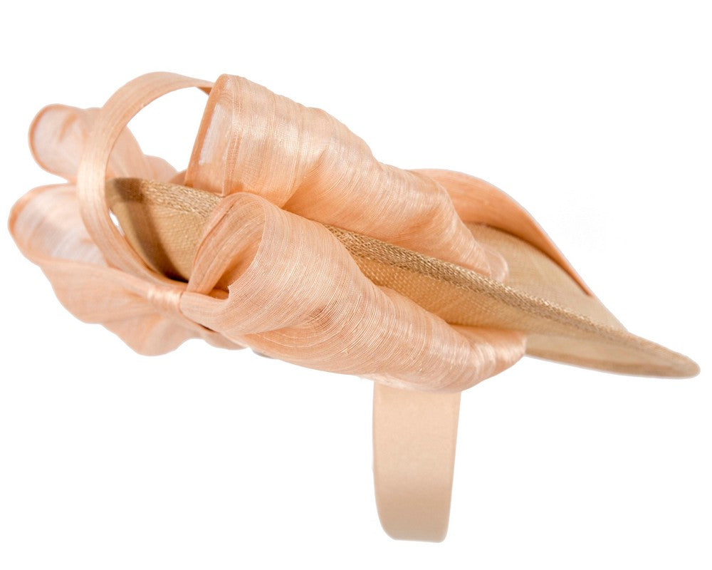 Nude fascinator with bow by Fillies Collection