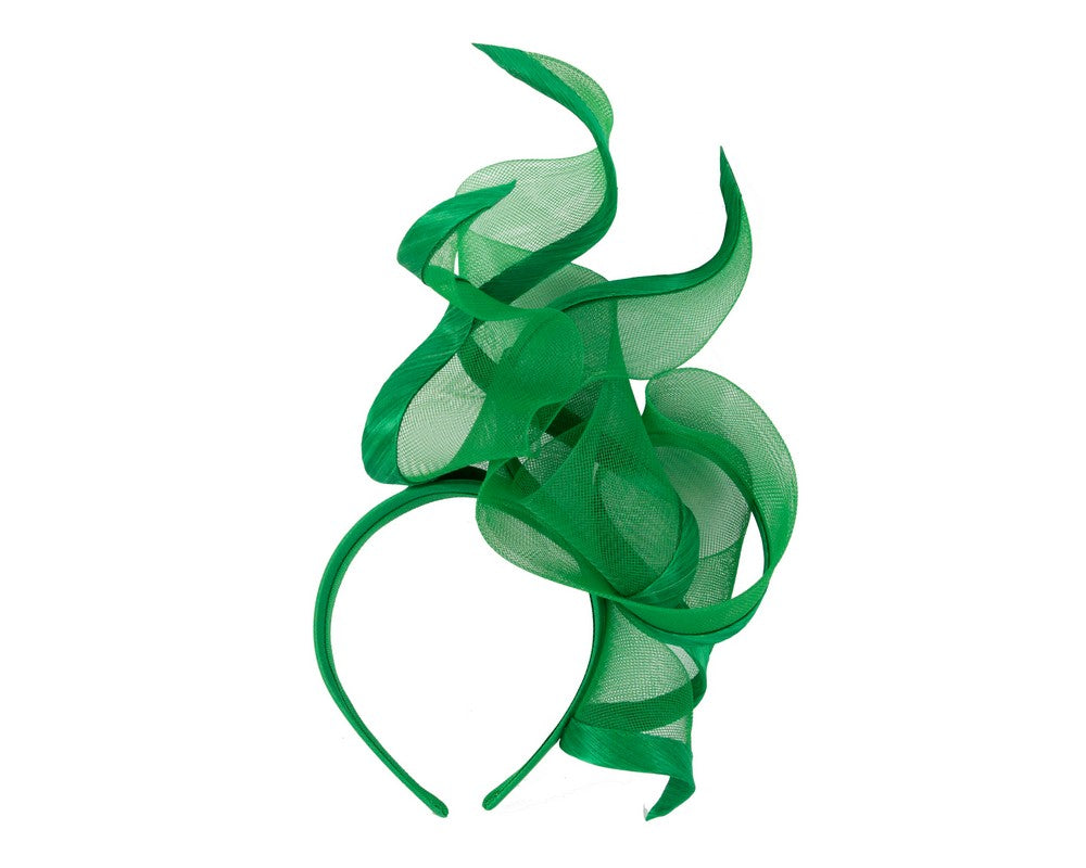 Bespoke green racing fascinator by Fillies Collection-3