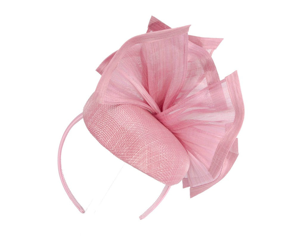 Bespoke dusty pink racing fascinator by Fillies Collection-5