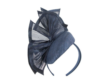 Bespoke navy racing fascinator by Fillies Collection S254