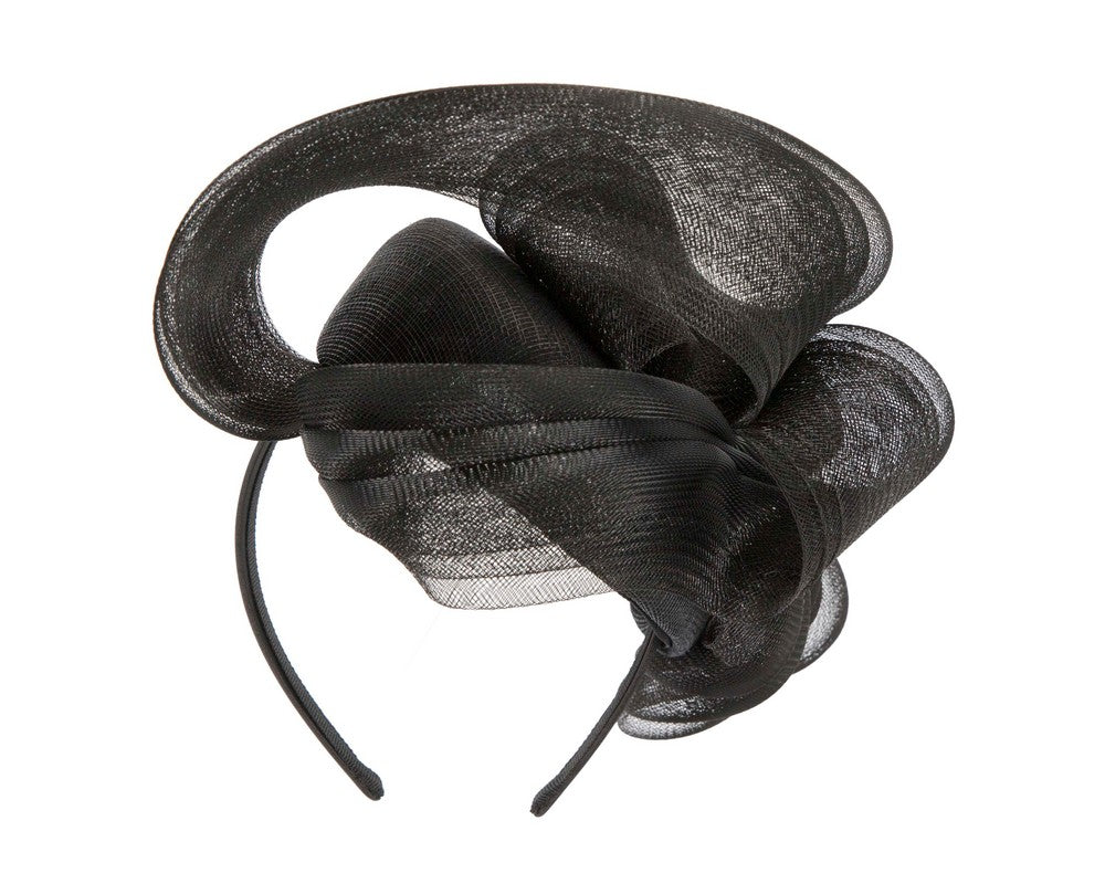 Black racing fascinator by Fillies Collection-5