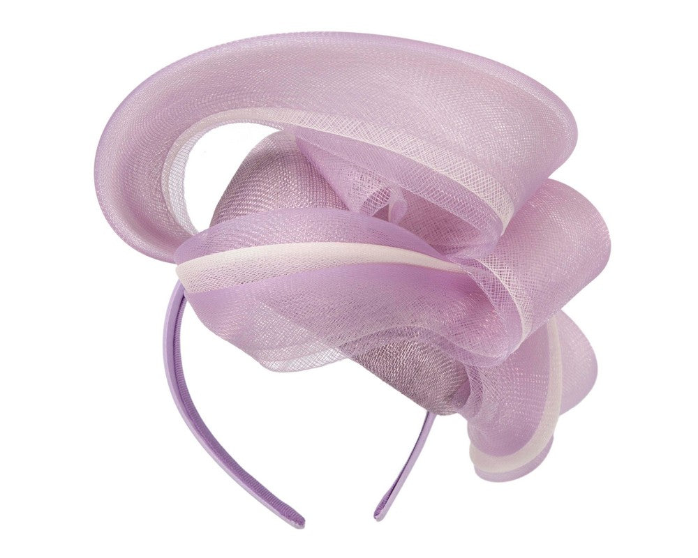 Lilac racing fascinator by Fillies Collection-5
