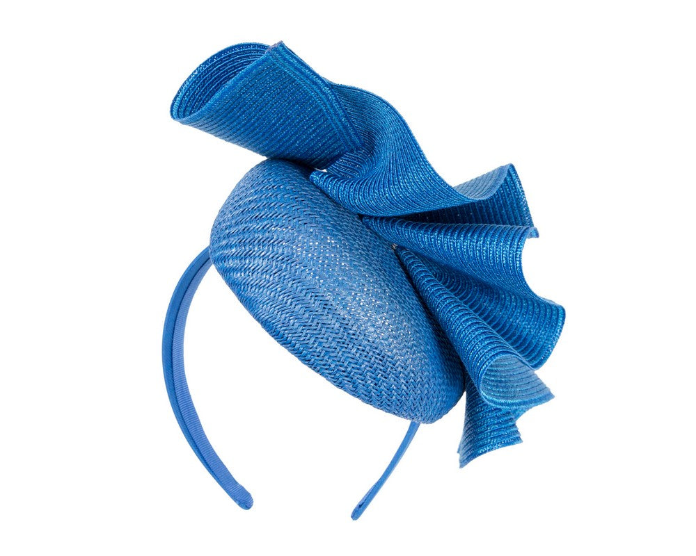 Royal blue pillbox fascinator by Fillies Collection S259